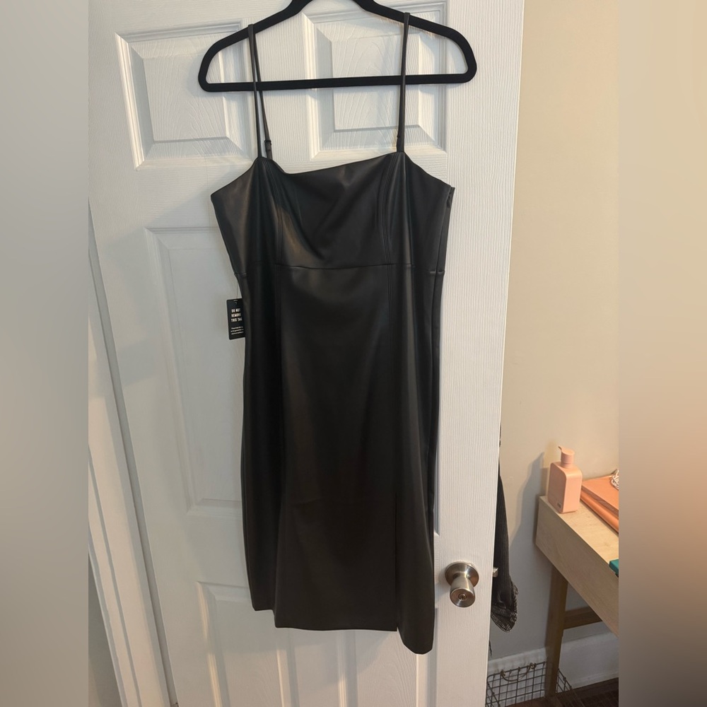 Black Leather Dress